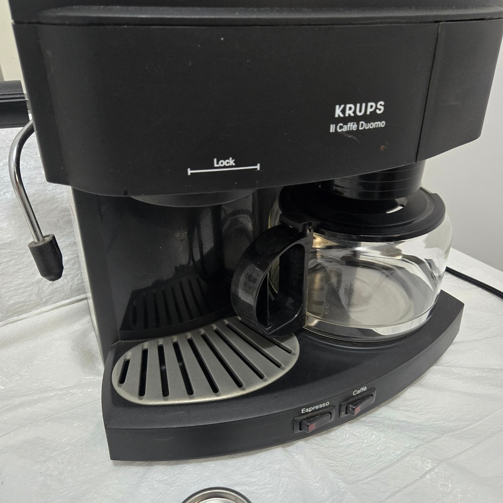 Krups Il Caffe Duomo Coffee Espresso Machine Combo Black 985-42 Tested